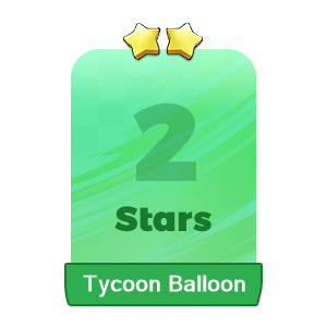 MMOJUGG Monopoly Go Tycoon Balloon 2 Stars-S9-6 Details View of Item Function and Use